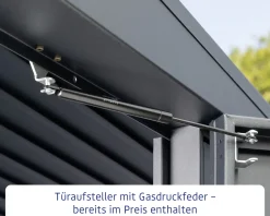 EcoStar Gerätehaus Elegant-P Typ 3 moosgrün 312,7 x 283,4 x 232,3 cm