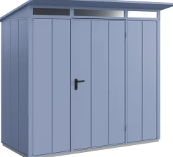 EcoStar Gerätehaus Elegant-P Typ 1 taubenblau 247,9 x 153 x 228,6 cm
