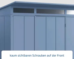 EcoStar Gerätehaus Elegant-P Typ 1 taubenblau 247,9 x 153 x 228,6 cm