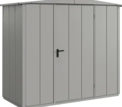 EcoStar Gerätehaus Elegant-S Typ 1 graualuminium 1 flg 258,8 x 121,3 cm