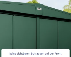 EcoStar Gerätehaus Elegant-S Typ 2 258,8 x 247,7 x 216 cm moosgrün