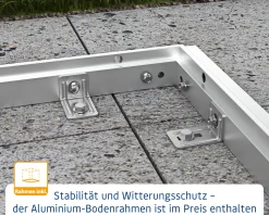 EcoStar Gerätehaus Trend-P Typ 2 anthrazitgrau 247,9 x 283,4 x 232,3 cm