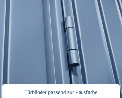 EcoStar Gerätehaus Trend-P Typ 3 taubenblau 312,7 x 283,4 x 232,3 cm