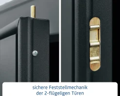 EcoStar Gerätehaus Trend-P Typ 3 anthrazitgrau 312,7 x 283,4 x 232,3 cm