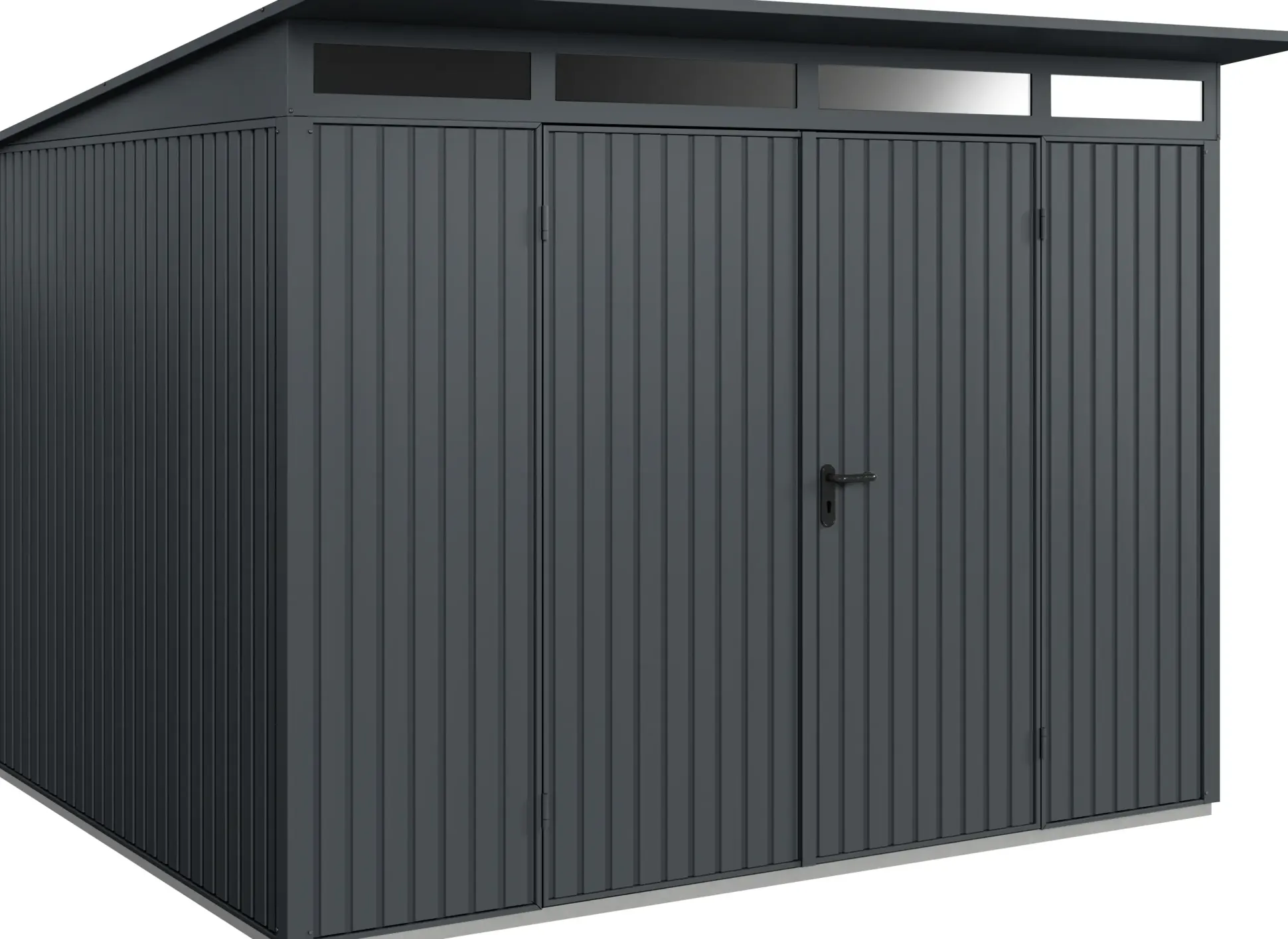 EcoStar Gerätehaus Trend-P Typ 3 anthrazitgrau 312,7 x 283,4 x 232,3 cm