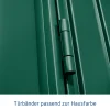EcoStar Gerätehaus Trend-P Typ 3 moosgrün 312,7 x 283,4 x 232,3 cm