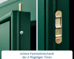 EcoStar Gerätehaus Trend-P Typ 3 moosgrün 312,7 x 283,4 x 232,3 cm