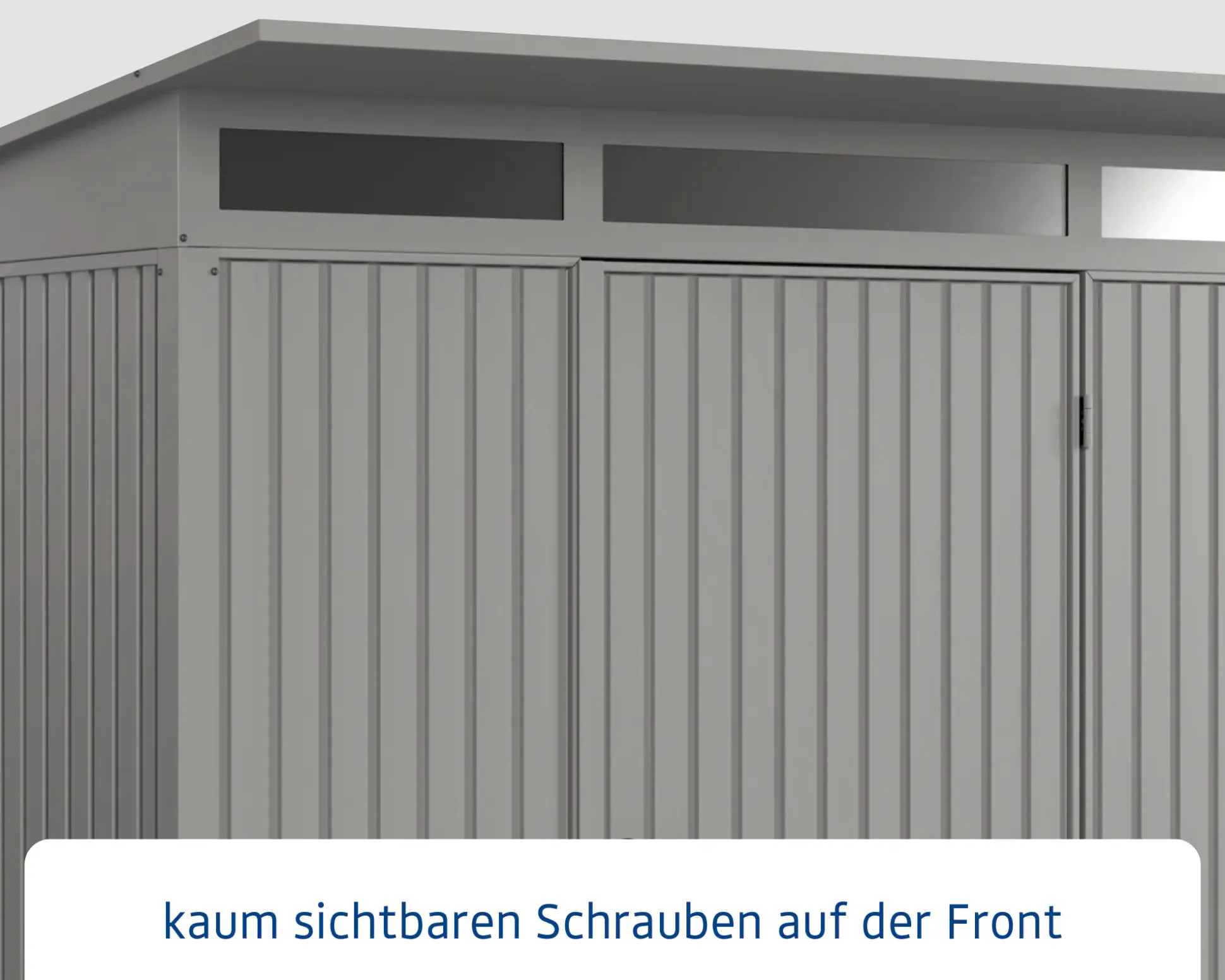 EcoStar Gerätehaus Trend-P Typ 2 247,9 x 283,4 x 232,3 cm graualuminium