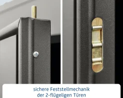 EcoStar Gerätehaus Trend-P Typ 2 247,9 x 283,4 x 232,3 cm graualuminium