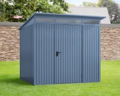 EcoStar Gerätehaus Trend-P Typ 2 taubenblau 247,9 x 283,4 x 232,3 cm