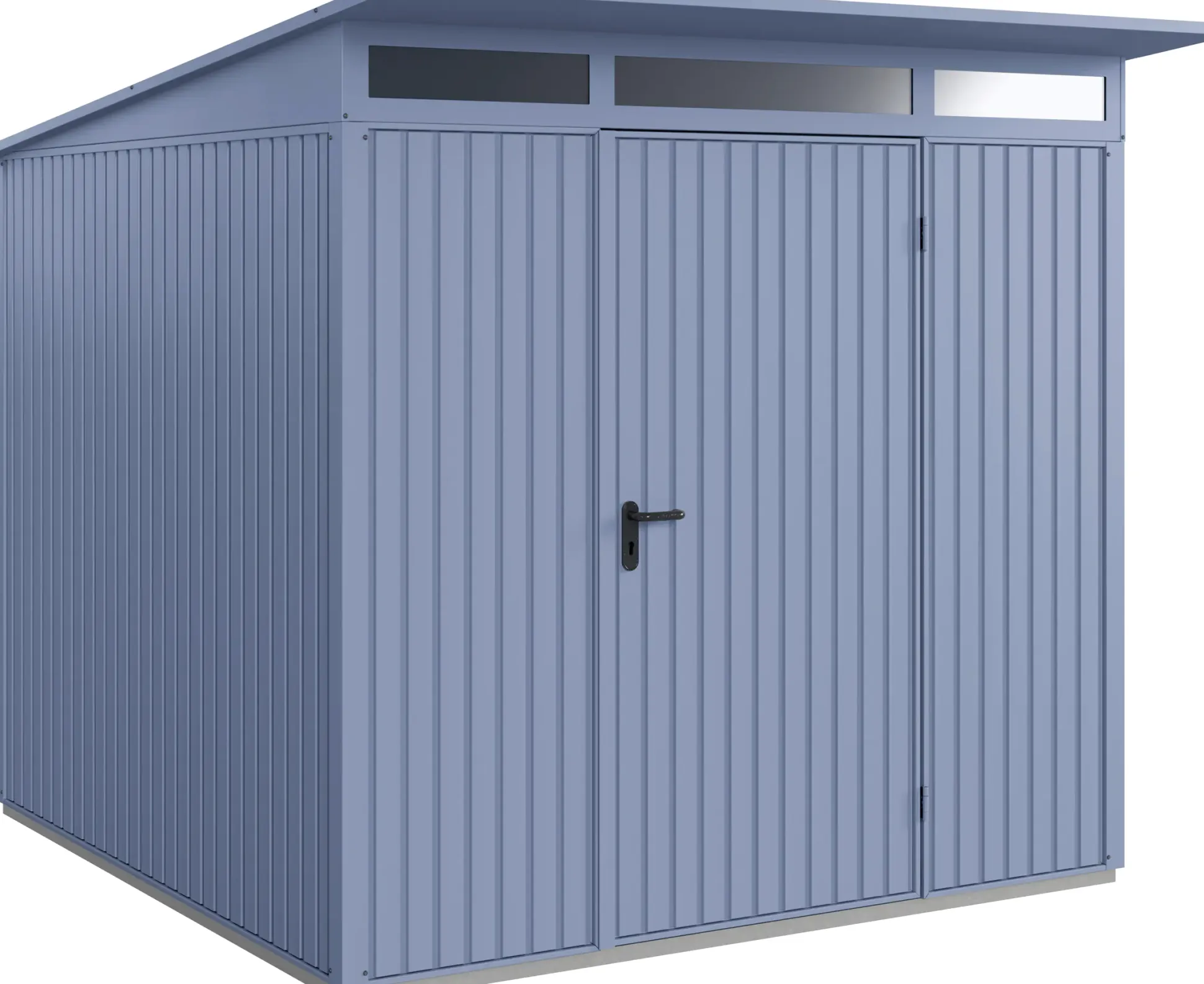 EcoStar Gerätehaus Trend-P Typ 2 taubenblau 247,9 x 283,4 x 232,3 cm