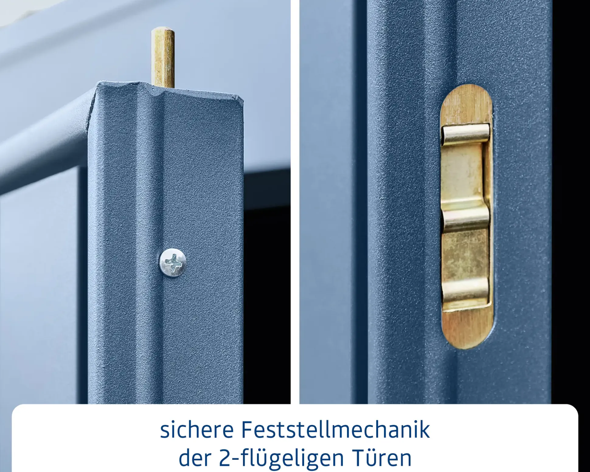 EcoStar Gerätehaus Trend-P Typ 2 taubenblau 247,9 x 283,4 x 232,3 cm