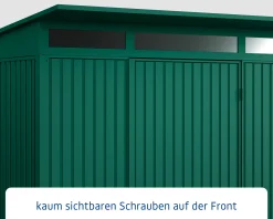 EcoStar Gerätehaus Trend-P Typ 3 312,7 x 283,4 x 232,3 cm moosgrün