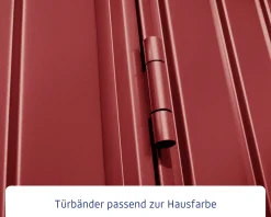 EcoStar Gerätehaus Trend-P Typ 1 purpurrot 247,9 x 153 x 228,6 cm