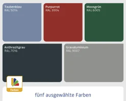 EcoStar Gerätehaus Trend-P Typ 1 purpurrot 247,9 x 153 x 228,6 cm
