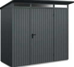 EcoStar Gerätehaus Trend-P Typ 1 anthrazitgrau 247,9 x 153 x 228,6 cm