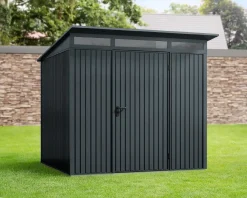 EcoStar Gerätehaus Trend-P Typ 2 anthrazitgrau 247,9 x 283,4 x 232,3 cm