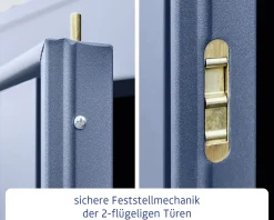 EcoStar Gerätehaus Trend-S Typ 3 323,6 x 247,7 x 219,4 cm taubenblau