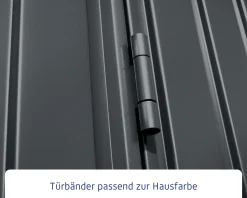 EcoStar Gerätehaus Trend-S Typ 2 258,8 x 247,7 x 216 cm anthrazitgrau