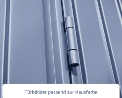 EcoStar Gerätehaus Trend-S Typ 2 258,8 x 247,7 x 216 cm taubenblau