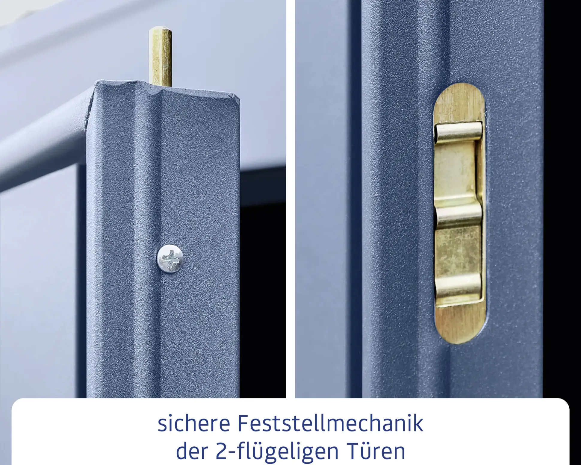 Ecostar Gerätehaus Trend-S Typ 1 258,8 x 121,3 x 216 cm taubenblau