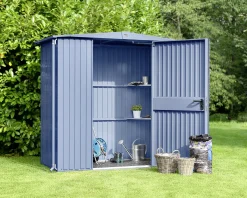 Ecostar Gerätehaus Trend-S Typ 1 258,8 x 121,3 x 216 cm taubenblau
