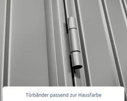 EcoStar Gerätehaus Trend-S Typ 2 258,8 x 247,7 x 216 cm graualuminium