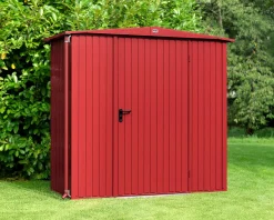 Ecostar Gerätehaus Trend-S Typ 1 258,8 x 121,3 x 216 cm purpurrot