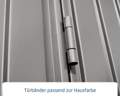 EcoStar Gerätehaus Trend-S Typ 3 323,6 x 247,7 x 219,4 cm graualuminium