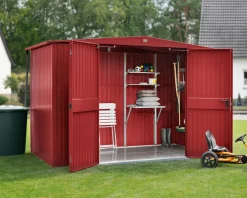 EcoStar Gerätehaus Trend-S Typ 3 purpurrot 323,6 x 247,7 x 219,4 cm