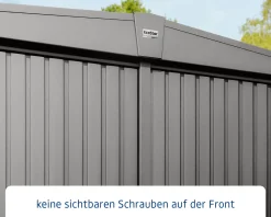 EcoStar Gerätehaus Trend-S Typ 3 323,6 x 247,7 x 219,4 cm graualuminium