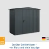 EcoStar Gerätehaus Trend-S Typ 1 258,8 x 121,3 x 216 cm anthrazitgrau