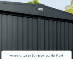 EcoStar Gerätehaus Trend-S Typ 1 258,8 x 121,3 x 216 cm anthrazitgrau
