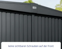 EcoStar Gerätehaus Trend-S Typ 2 258,8 x 247,7 x 216 cm anthrazitgrau