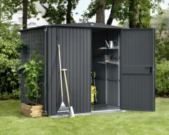 EcoStar Gerätehaus Trend-S Typ 2 258,8 x 247,7 x 216 cm anthrazitgrau
