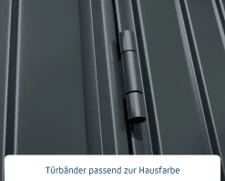 EcoStar Gerätehaus Trend-S Typ 3 323,6 x 247,7 x 219,4 cm graualuminium