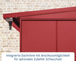 Ecostar Kaminholzregal Elegant-V Typ 2, purpurrot, mit Verstrebung