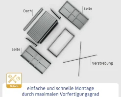 Ecostar Kaminholzregal Elegant-V Typ 2, purpurrot, mit Verstrebung