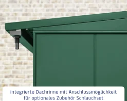 Ecostar Kaminholzregal Elegant-V Typ 1, moosgrün, mit Verstrebung