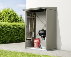 Ecostar Kaminholzregal Elegant-V Typ 1, moosgrün, mit Verstrebung