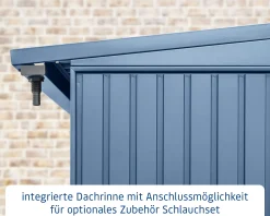 Ecostar Kaminholzregal Trend-V Typ 1, taubenblau, mit Verstrebung