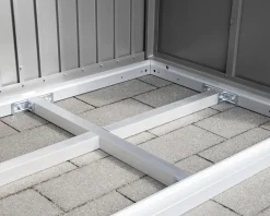 Ecostar Kaminholzregal Trend-V Typ 1, taubenblau, mit Verstrebung