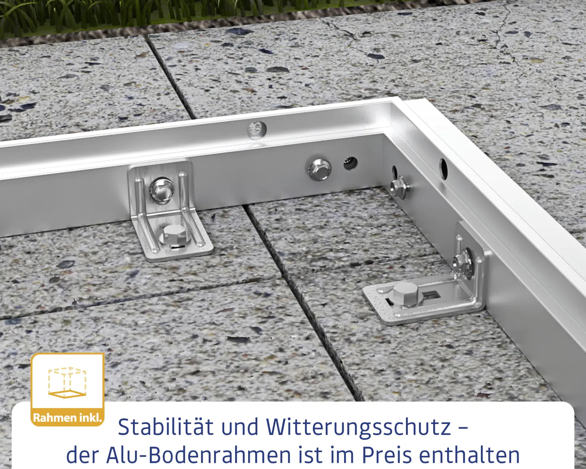 Ecostar Kaminholzregal Trend-V Typ 2, graualuminium, mit Verstrebung