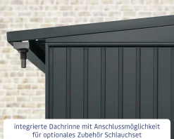 Ecostar Kaminholzregal Trend-V Typ 2, graualuminium, mit Verstrebung