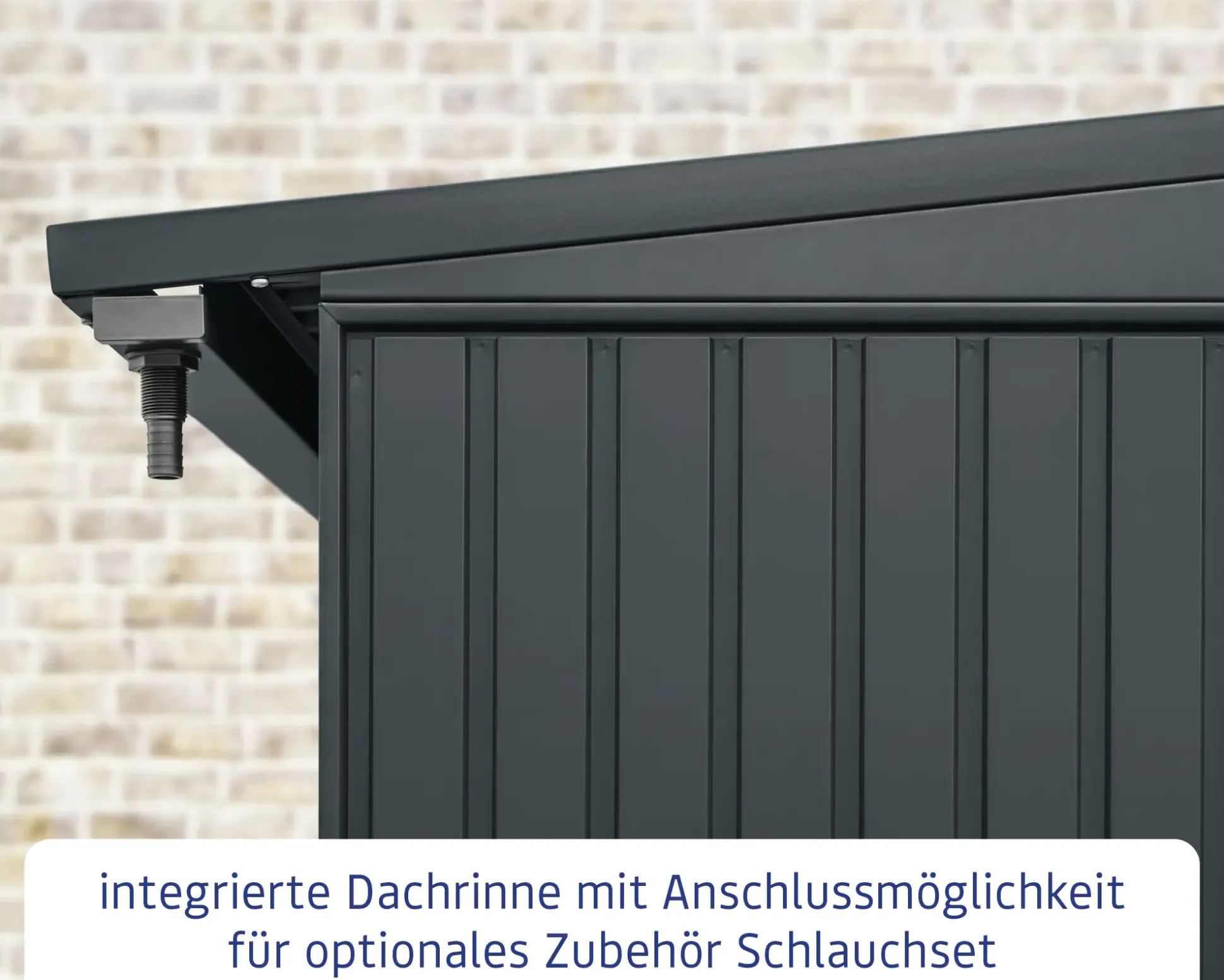 Ecostar Kaminholzregal Trend-V Typ 2, graualuminium, mit Verstrebung
