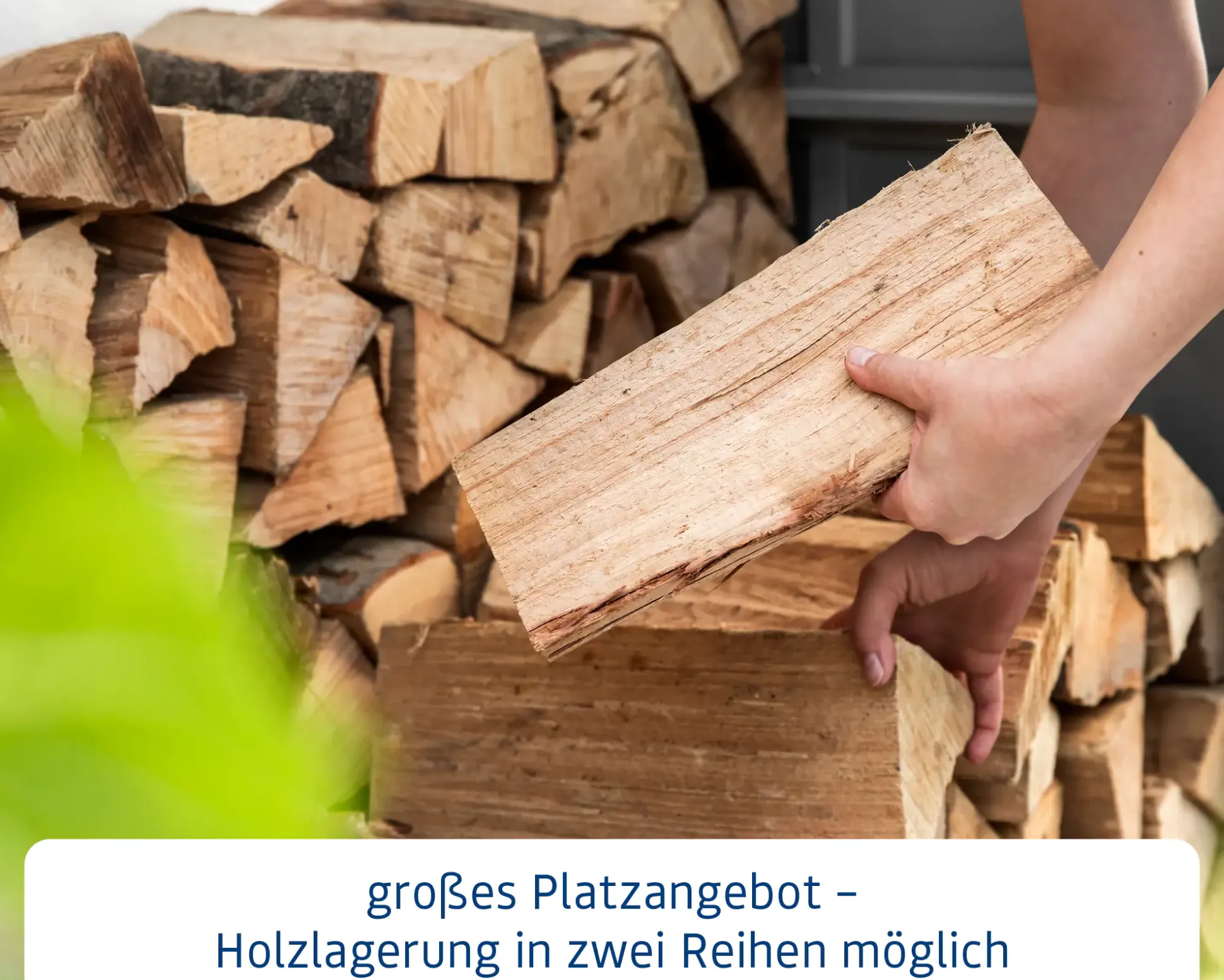 Ecostar Kaminholzregal Trend-V Typ 2, graualuminium, mit Verstrebung