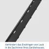 EcoStar Laubabdeckung für Regenrinne Satteldach Typ 1