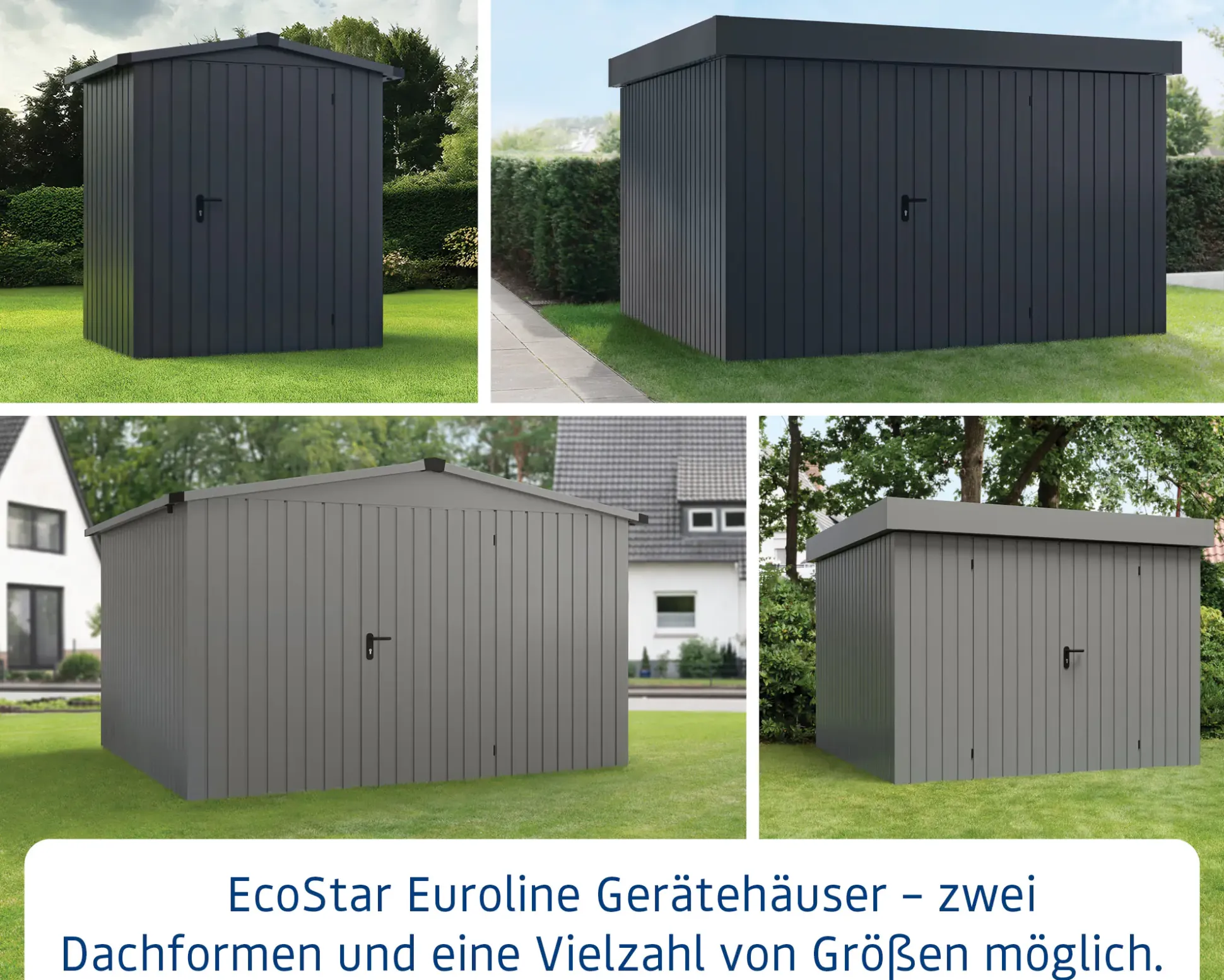 EcoStar Laubabdeckung für Gerätehaus SD1/SD3