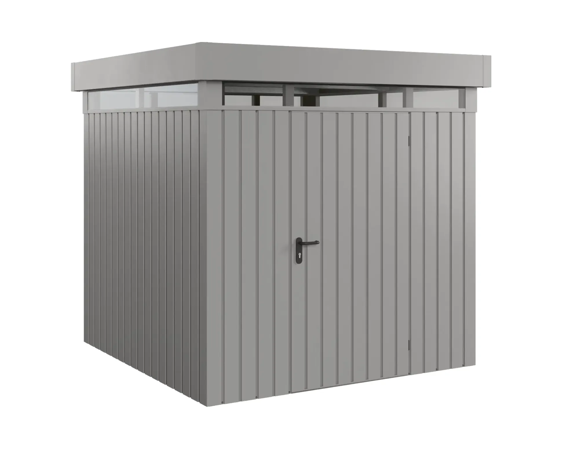 EcoStar Metallgerätehaus Euroline EFD5 LB graualuminium 214 x 214 cm