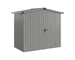 EcoStar Metallgerätehaus Euroline ESD3 aluminiumgrau 214 x 118 cm 2-flg.